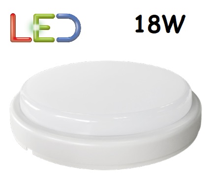 Plafoniera LED Rotonda 18w IP65 Luce Natura 1350 Lumen